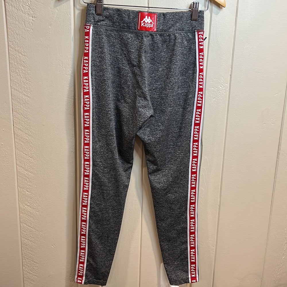 Kappa Womens Kappa Track Pants Side Stripe White and Red - Picture 4 of 8